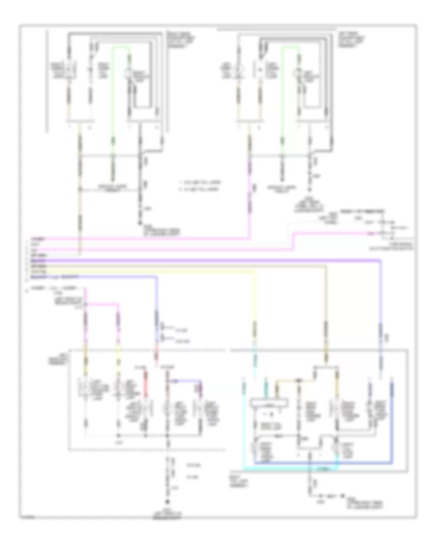 Exterior Lamps Wiring Diagram 3 of 3 for Chevrolet Malibu Eco 2014