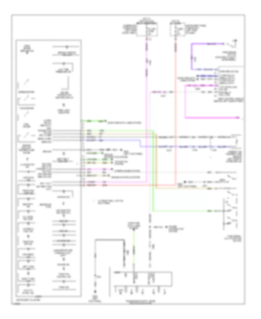 Instrument Cluster Wiring Diagram 1 of 2 for Chevrolet Malibu Eco 2014