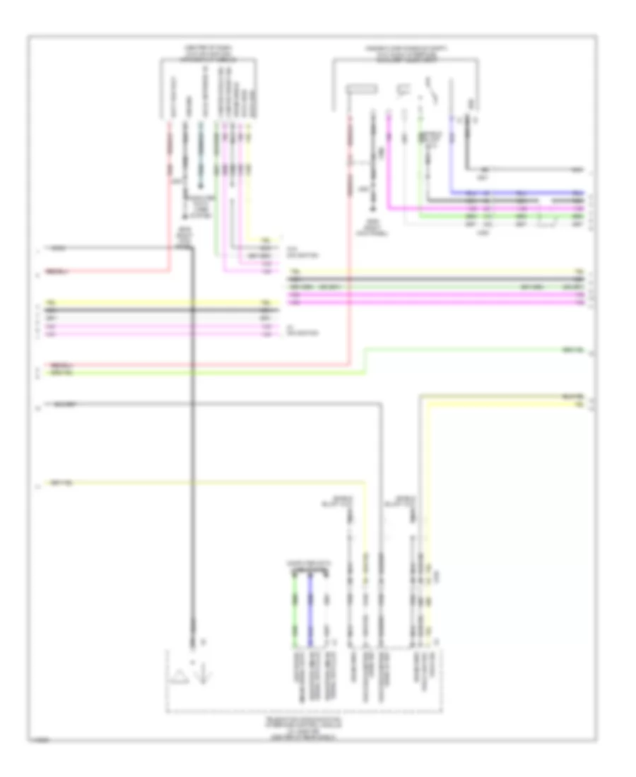 Navigation Wiring Diagram, with Amplifier (2 of 4) for Chevrolet Malibu Eco 2014