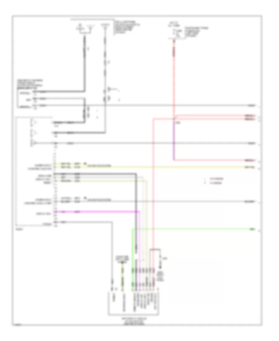 Navigation Wiring Diagram, without Amplifier (1 of 4) for Chevrolet Malibu Eco 2014