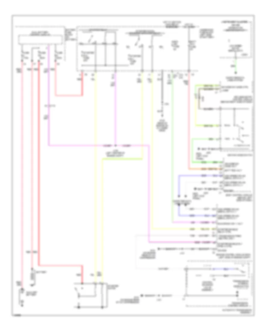 Starting Wiring Diagram, Except Hybrid with StopStart System for Chevrolet Malibu Eco 2014