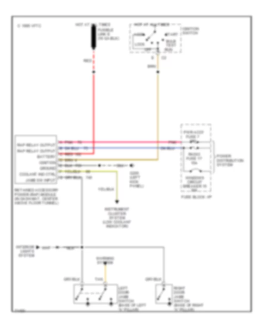 Body Computer Wiring Diagrams for Chevrolet Camaro 1995