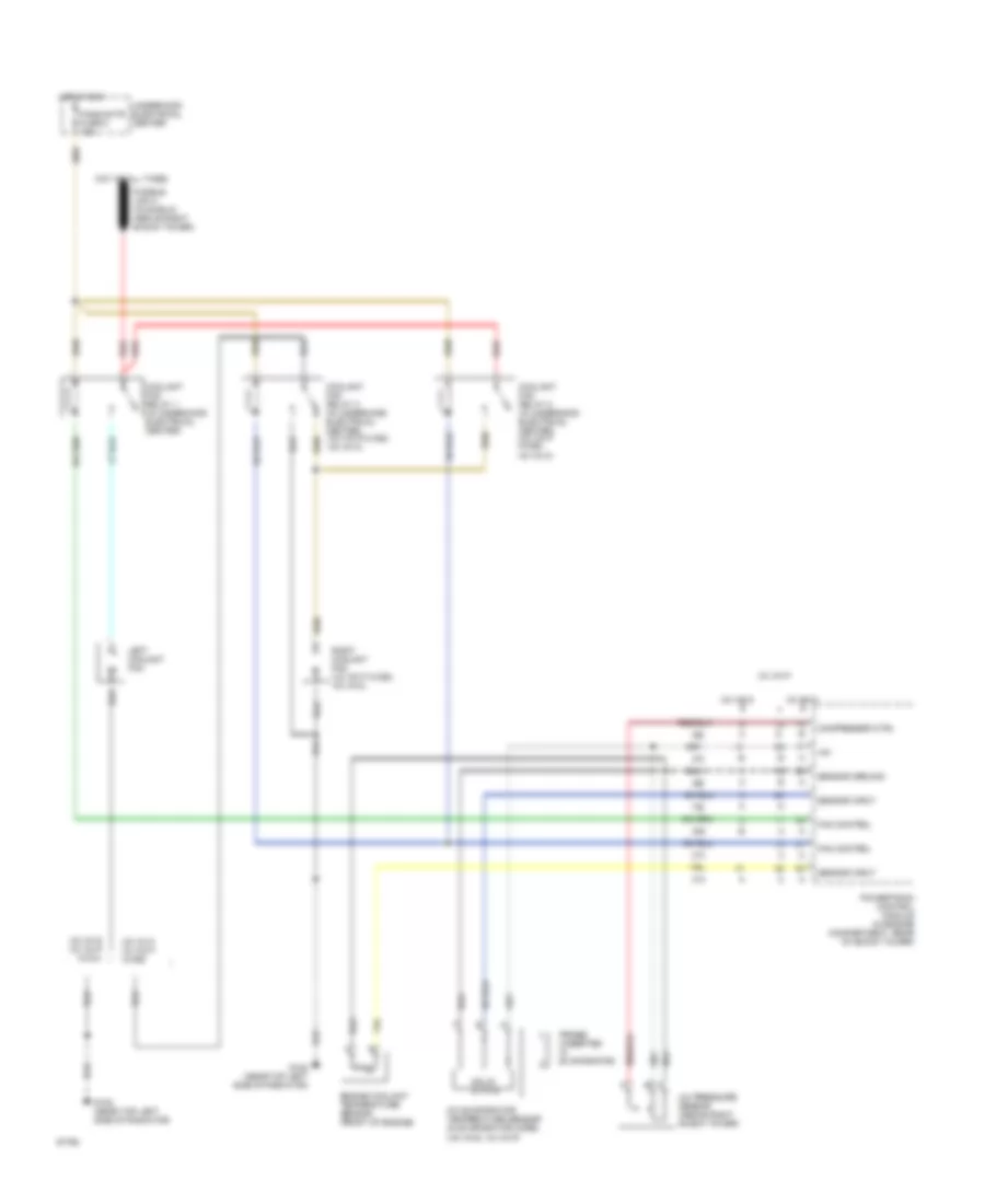 Cooling Fan Wiring Diagram for Chevrolet Camaro 1995