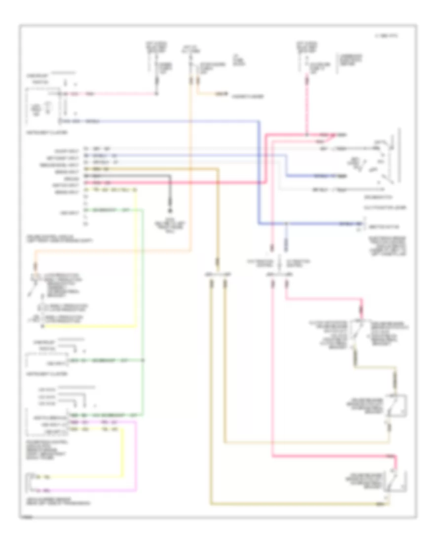 Cruise Control Wiring Diagram for Chevrolet Camaro 1995