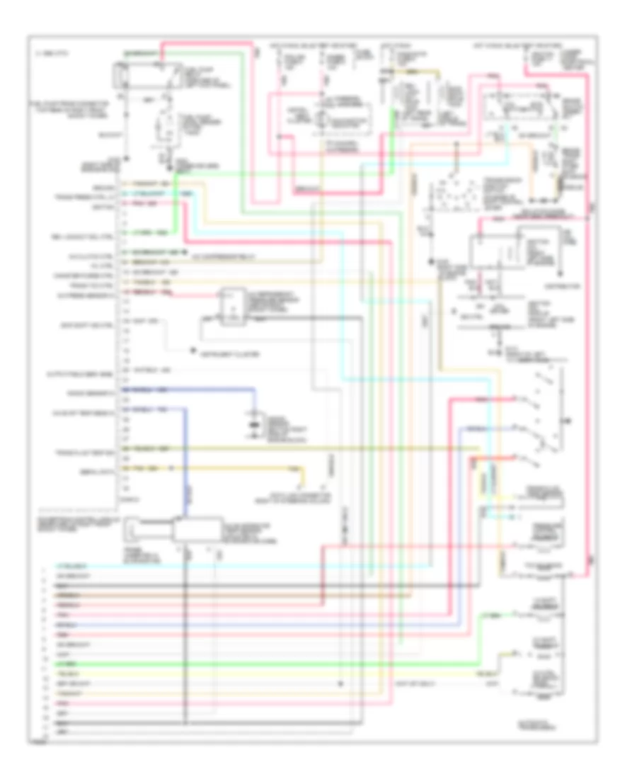 5.7L (VIN P), Engine Performance Wiring Diagrams (3 of 3) for Chevrolet Camaro 1995