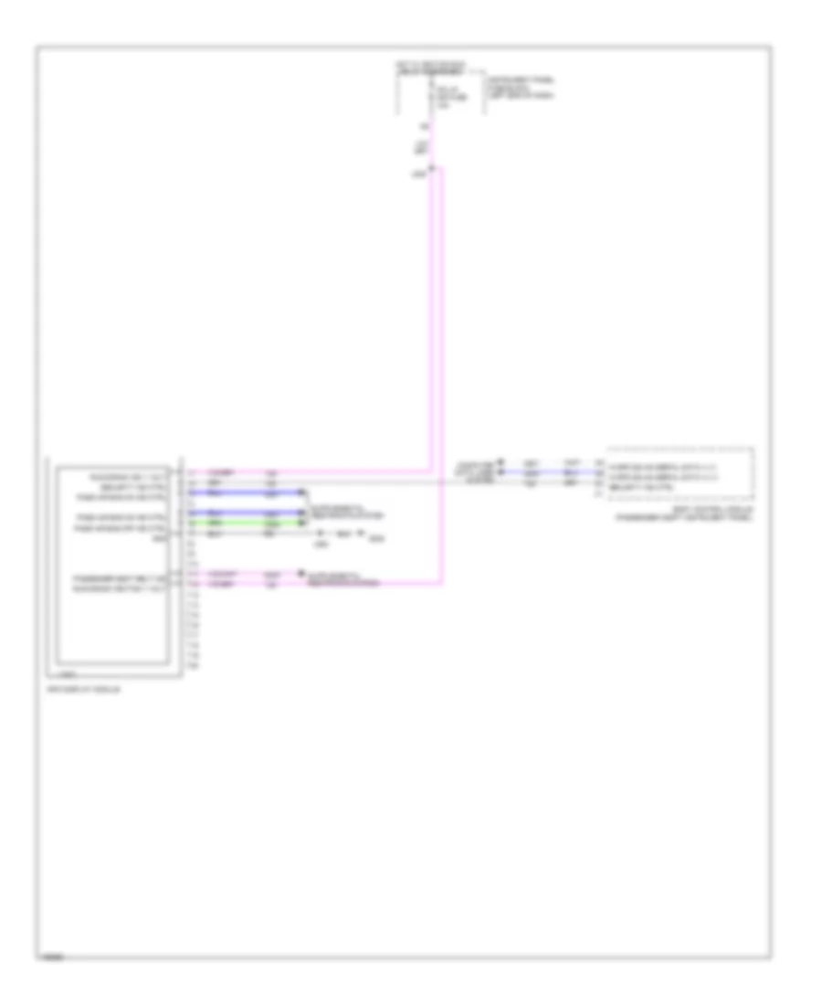 Information Display Wiring Diagram for Chevrolet Spark LT 2013