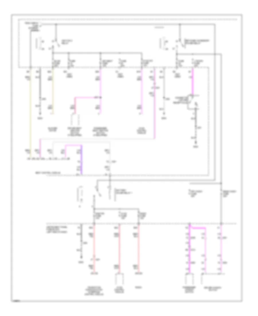 Power Distribution Wiring Diagram 4 of 5 for Chevrolet Spark LT 2013