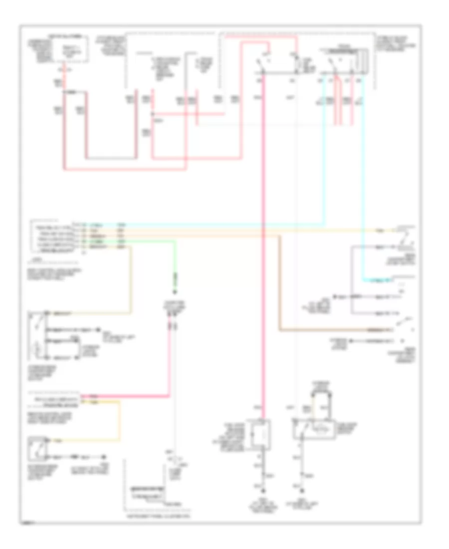 Trunk  Fuel Door Release Wiring Diagram Convertible for Chevrolet Corvette Z06 2007