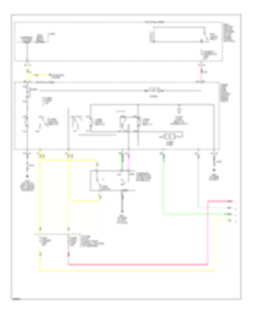 Wiper Washer Wiring Diagram 1 of 2 for Chevrolet Corvette Z06 2007