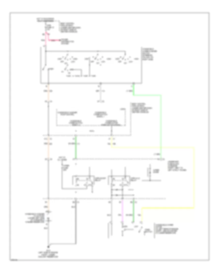 Электросхема стеклоочистителя, дворников и омывателя для Chevrolet Cobalt LT 2008