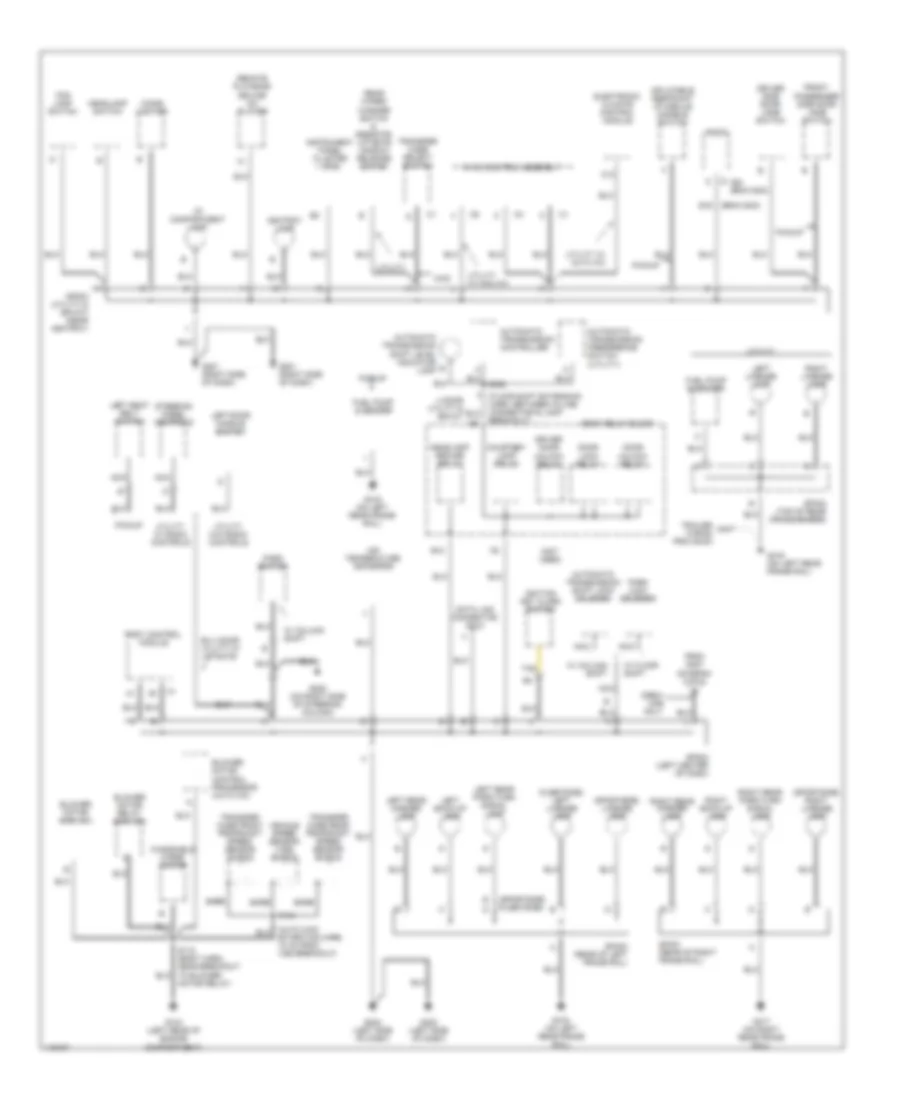 Ground Distribution Wiring Diagram (2 of 3) for Chevrolet S10 Pickup 2001