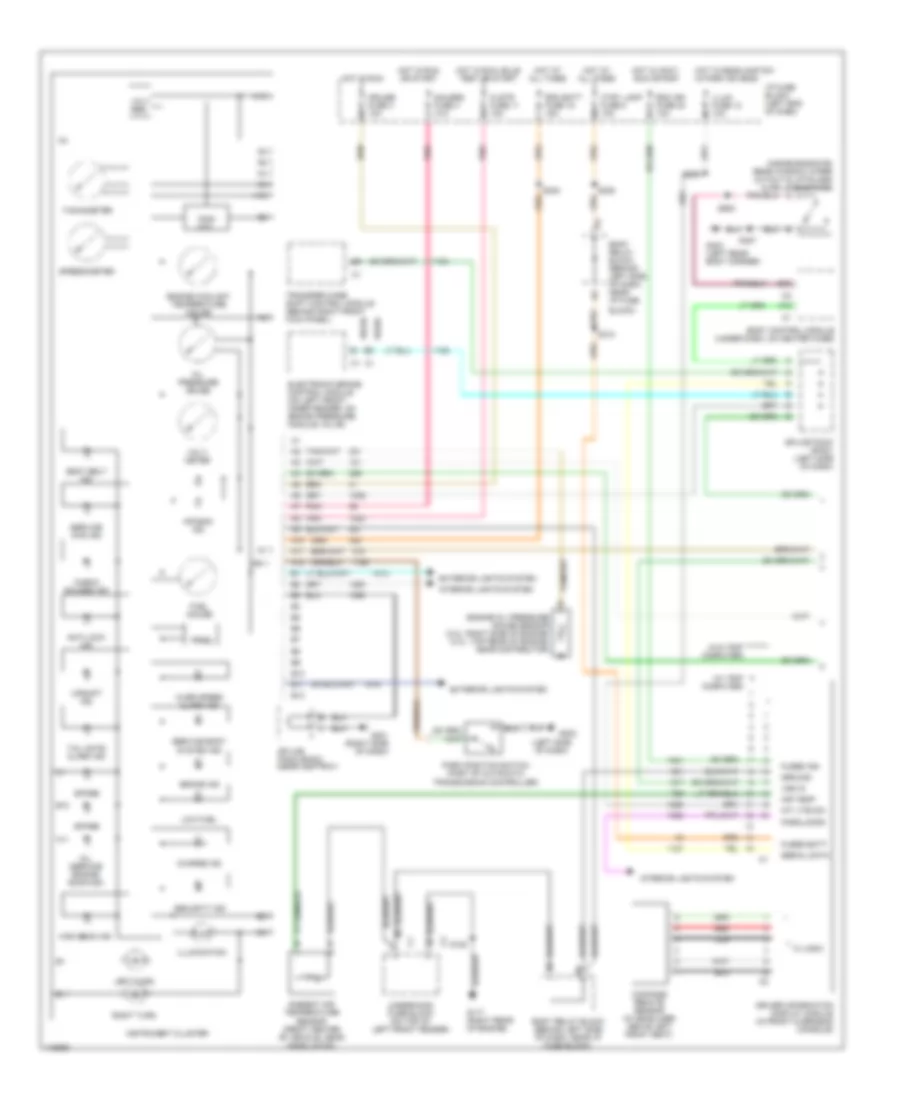 Instrument Cluster Wiring Diagram 1 of 2 for Chevrolet S10 Pickup 2001