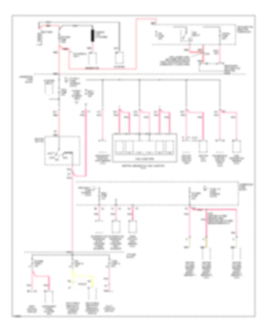 Power Distribution Wiring Diagram 1 of 5 for Chevrolet S10 Pickup 2001