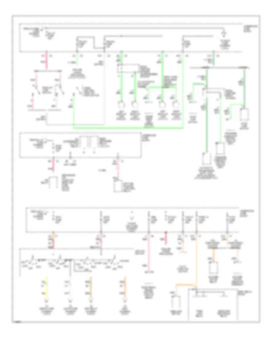 Power Distribution Wiring Diagram 2 of 5 for Chevrolet S10 Pickup 2001