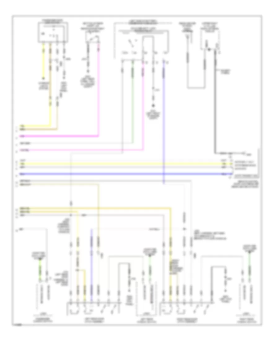 Forced Entry Wiring Diagram, without Passive Keyless Entry (2 of 2) for Chevrolet Malibu LS 2014