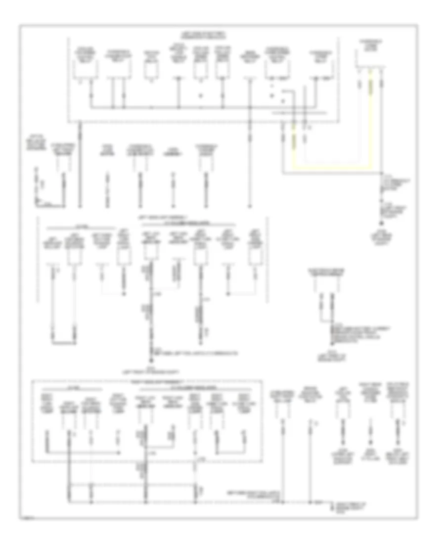 Ground Distribution Wiring Diagram 1 of 6 for Chevrolet Malibu LS 2014