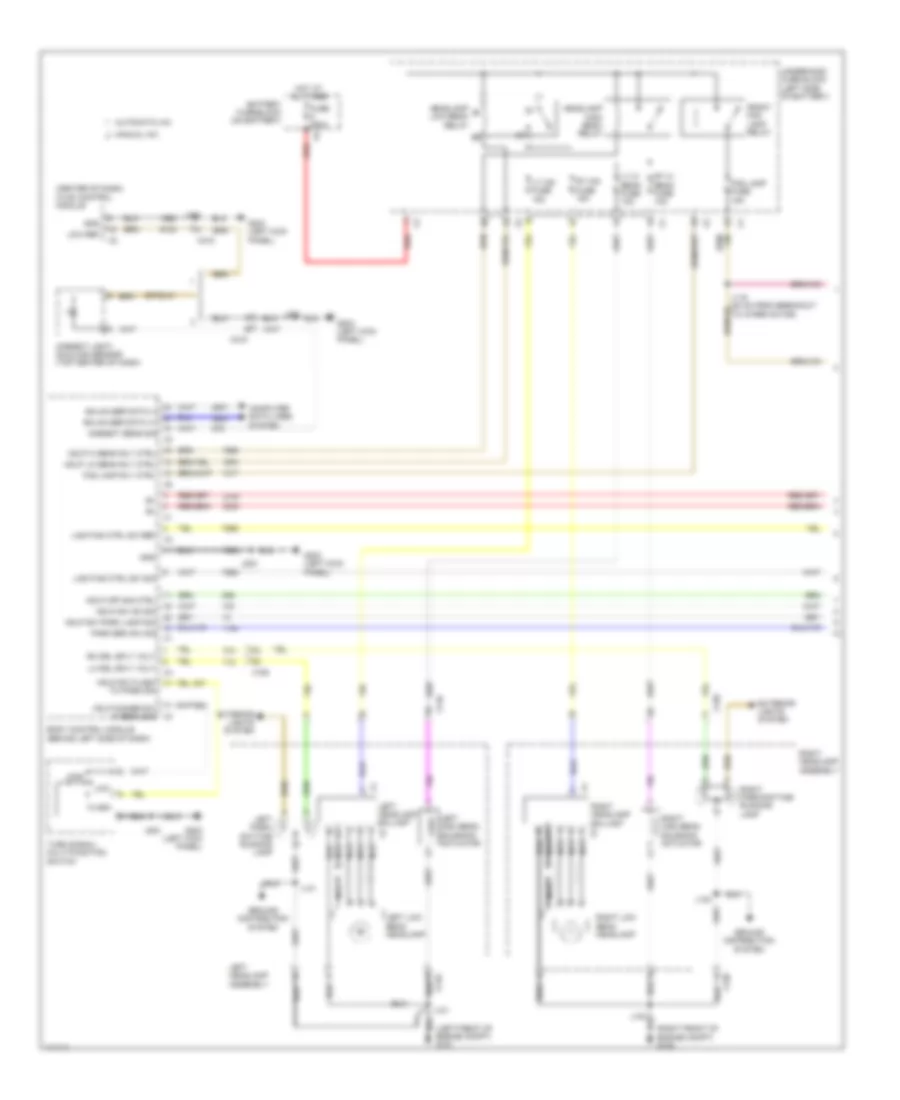 Headlights Wiring Diagram with High Intensity Discharge 1 of 2 for Chevrolet Malibu LS 2014