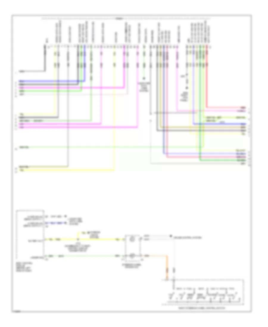 Navigation Wiring Diagram, with Amplifier (3 of 4) for Chevrolet Malibu LS 2014