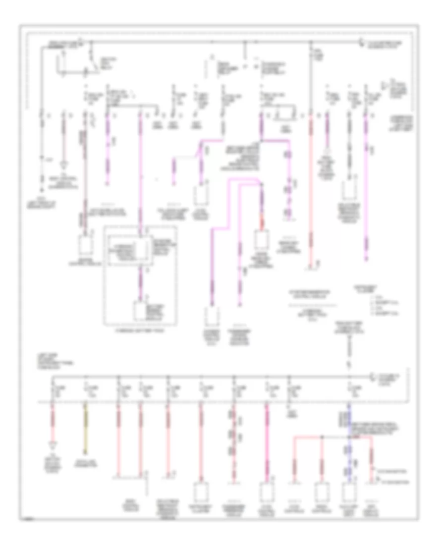 Power Distribution Wiring Diagram 2 of 6 for Chevrolet Malibu LS 2014