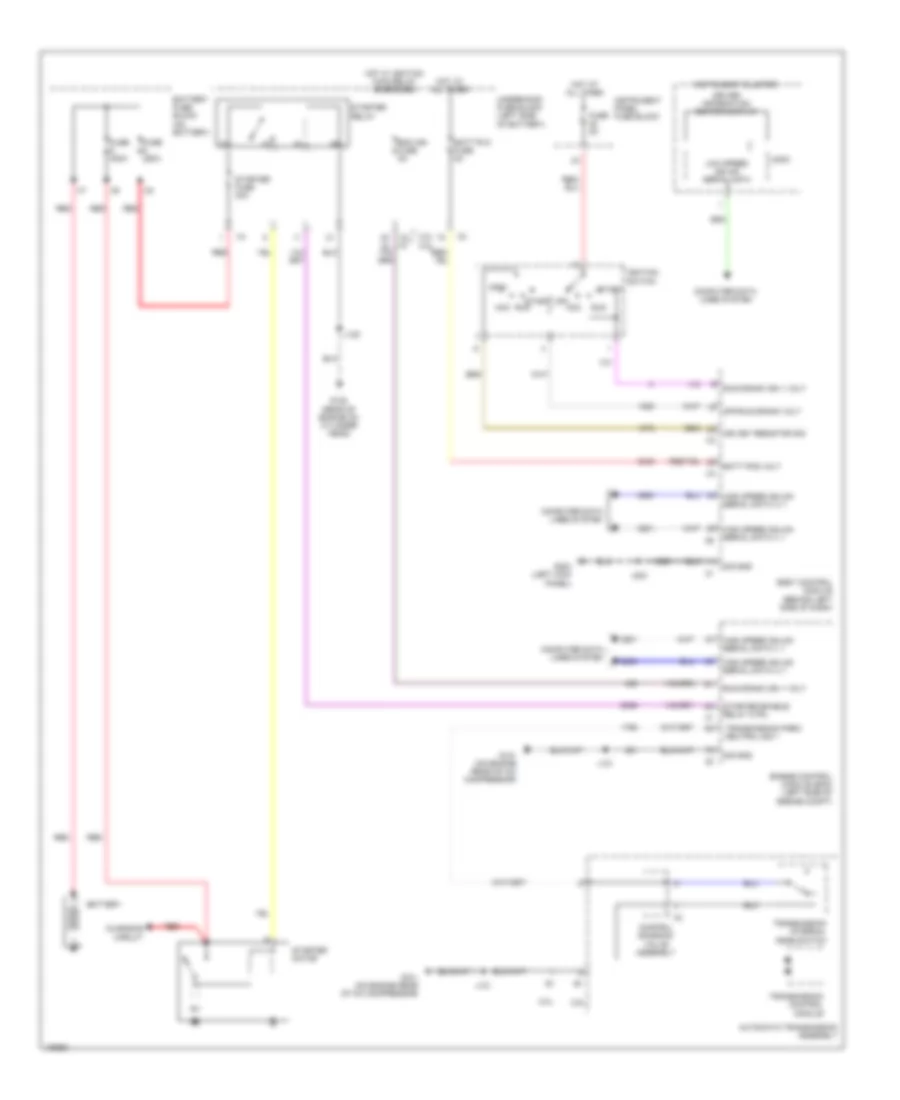 Starting Wiring Diagram, Except Hybrid without StopStart System for Chevrolet Malibu LS 2014