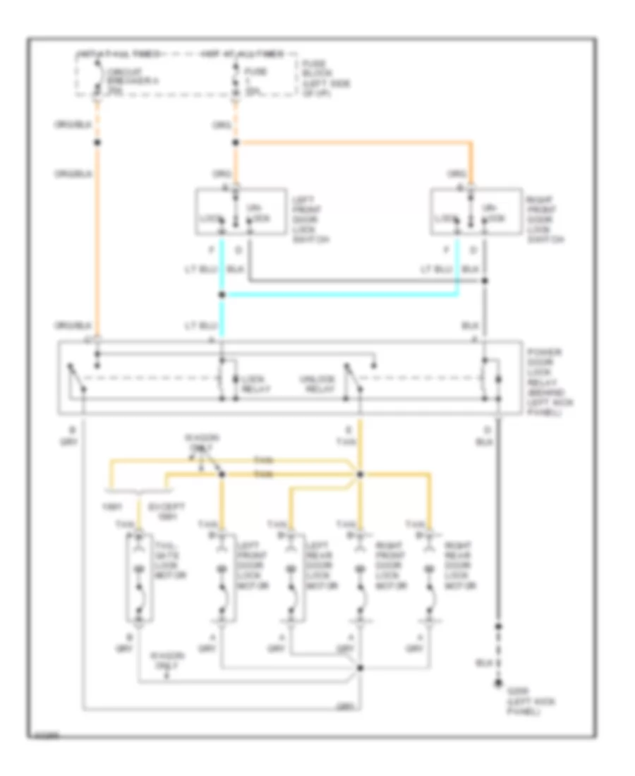 POWER DOOR LOCKS – Chevrolet Caprice Classic LS 1993 – SYSTEM WIRING  DIAGRAMS – Wiring diagrams for cars  93 Silverado Door Wiring Diagram    portal-diagnostov