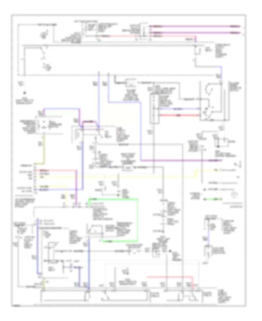 Manual AC Wiring Diagram (1 of 2) for Chevrolet Prizm 2002