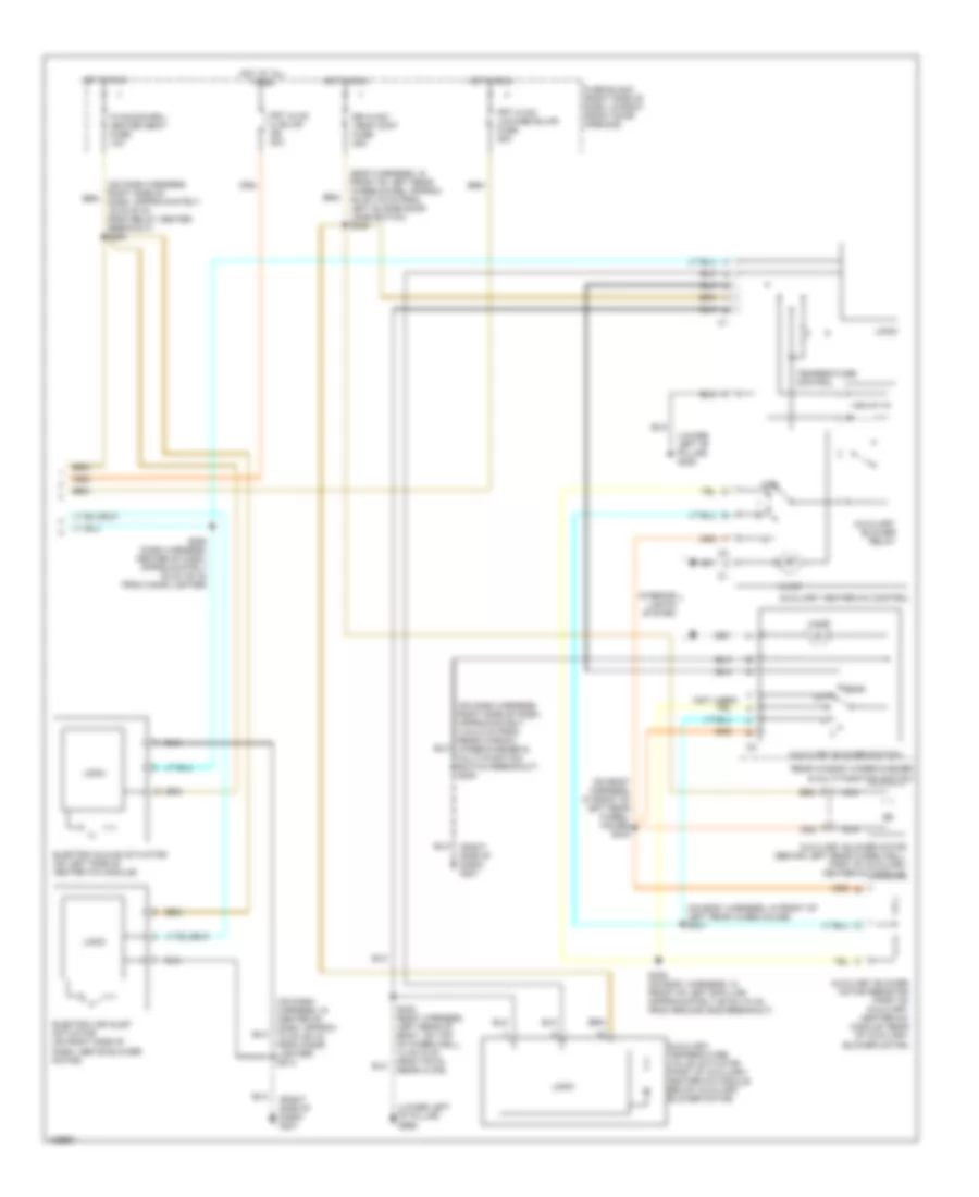 Manual A C Wiring Diagram 2 of 2 for Chevrolet Venture 2000