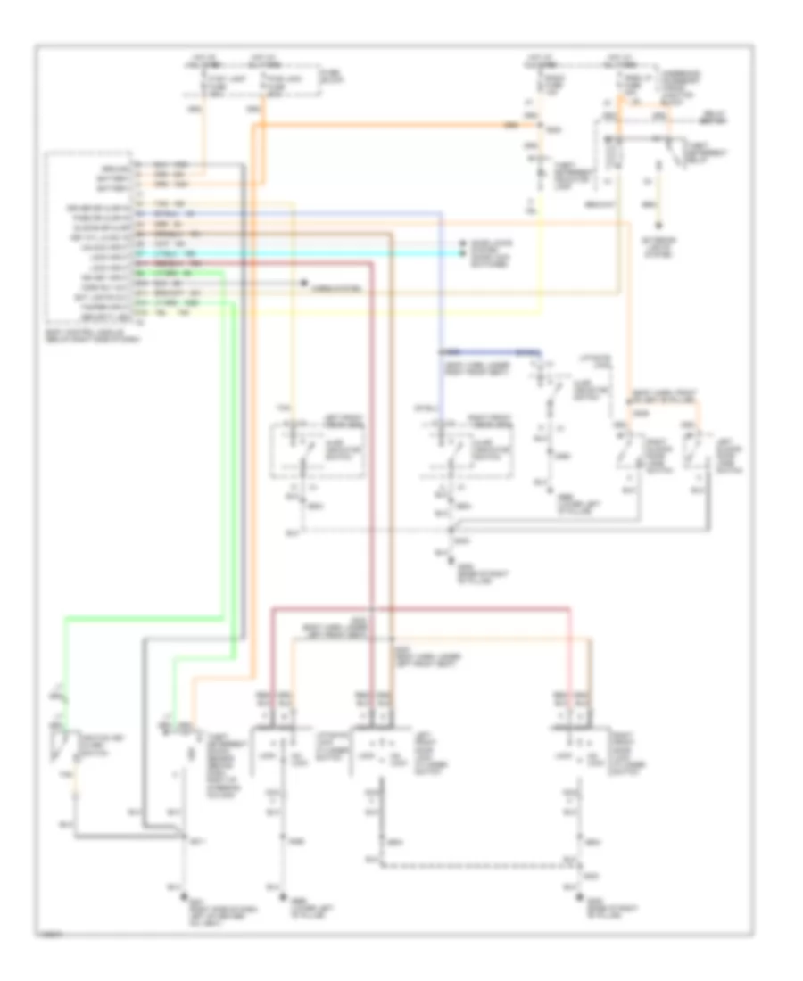 Forced Entry Wiring Diagram for Chevrolet Venture 2000