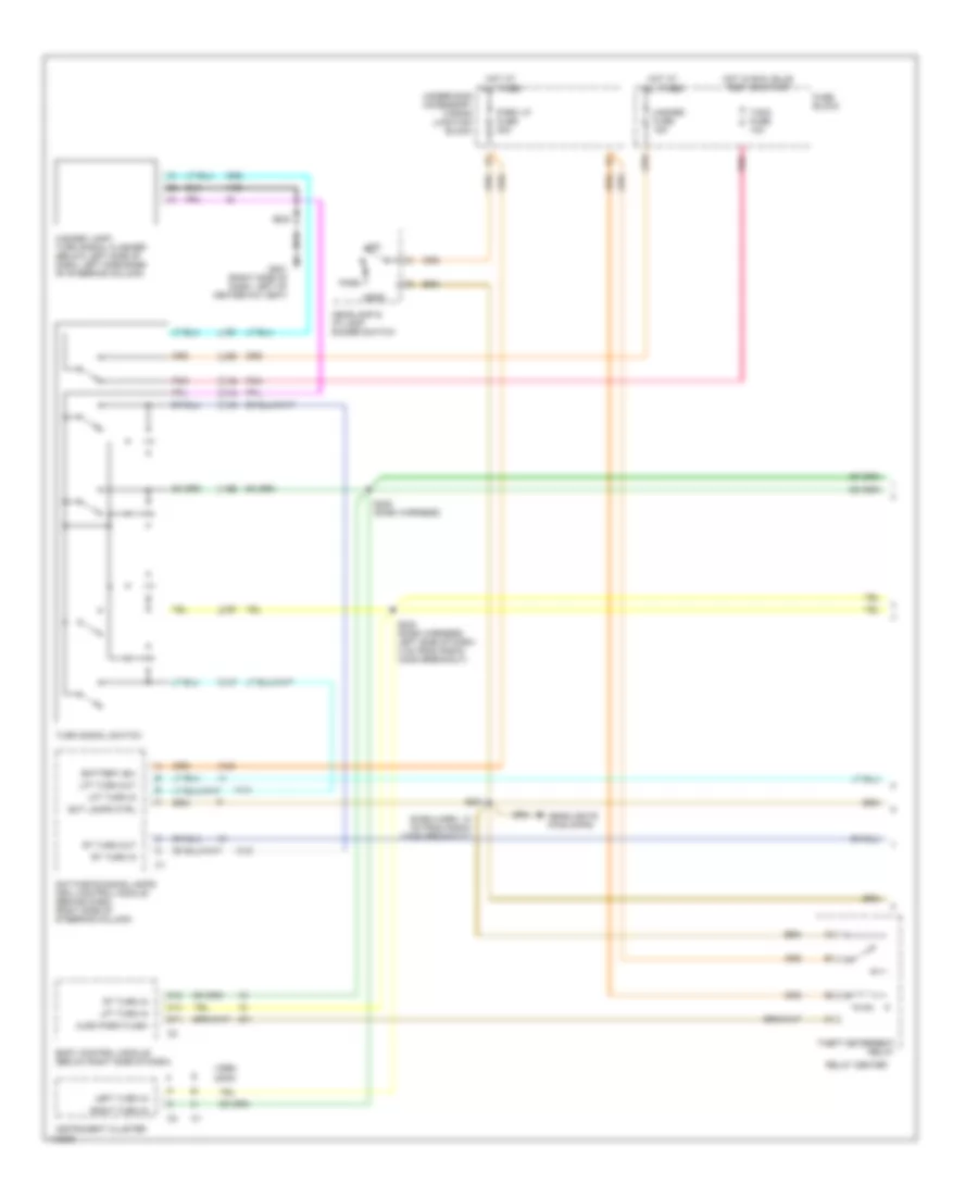 Exterior Lamps Wiring Diagram (1 of 2) for Chevrolet Venture 2000