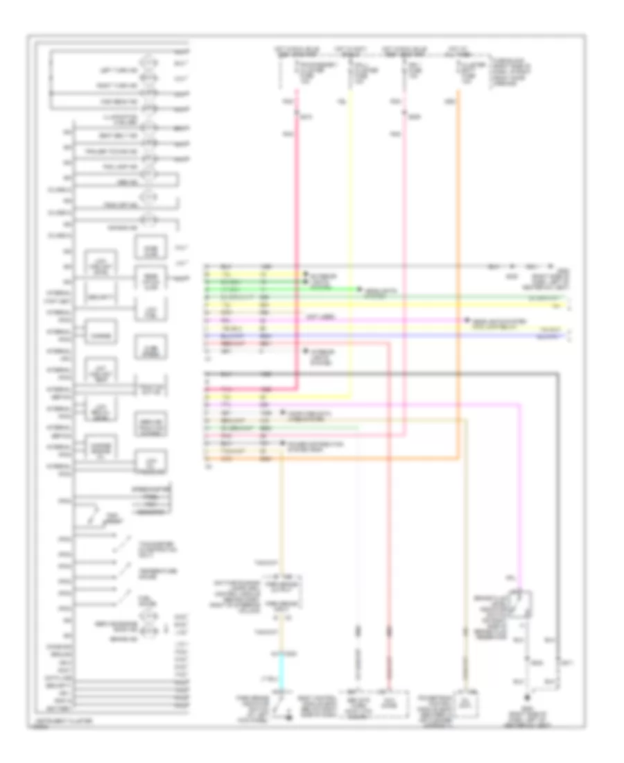 Instrument Cluster Wiring Diagram 1 of 2 for Chevrolet Venture 2000