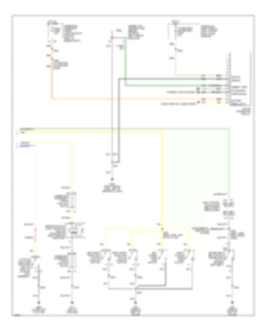 Instrument Cluster Wiring Diagram 2 of 2 for Chevrolet Venture 2000