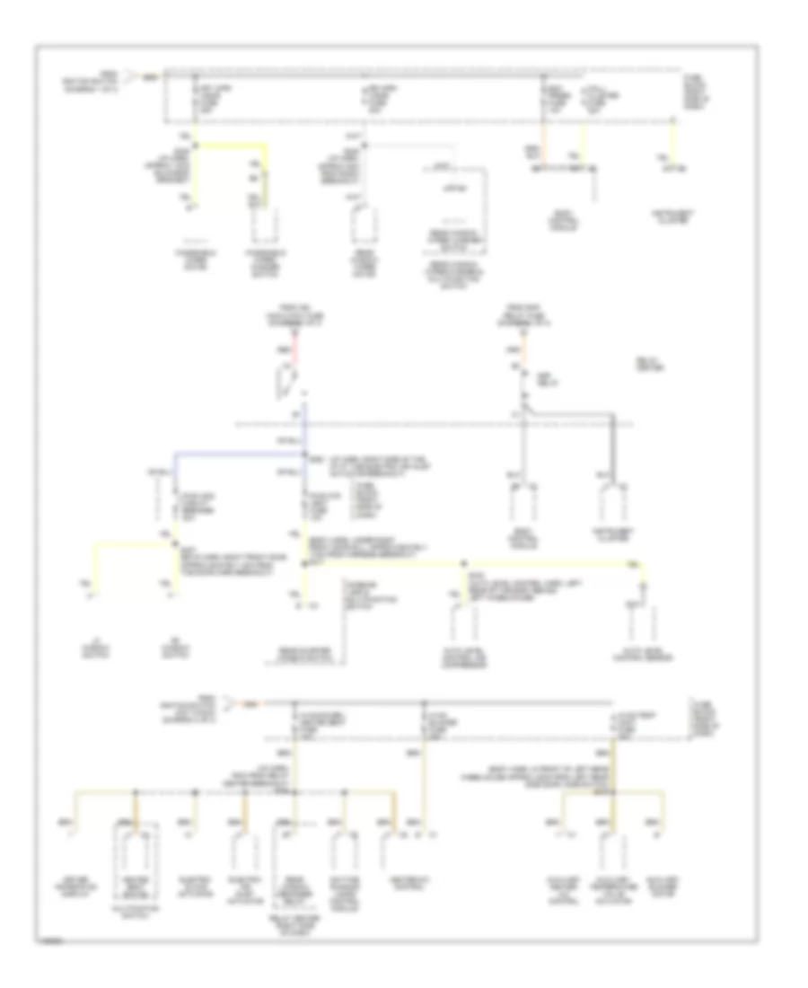 Power Distribution Wiring Diagram 4 of 4 for Chevrolet Venture 2000