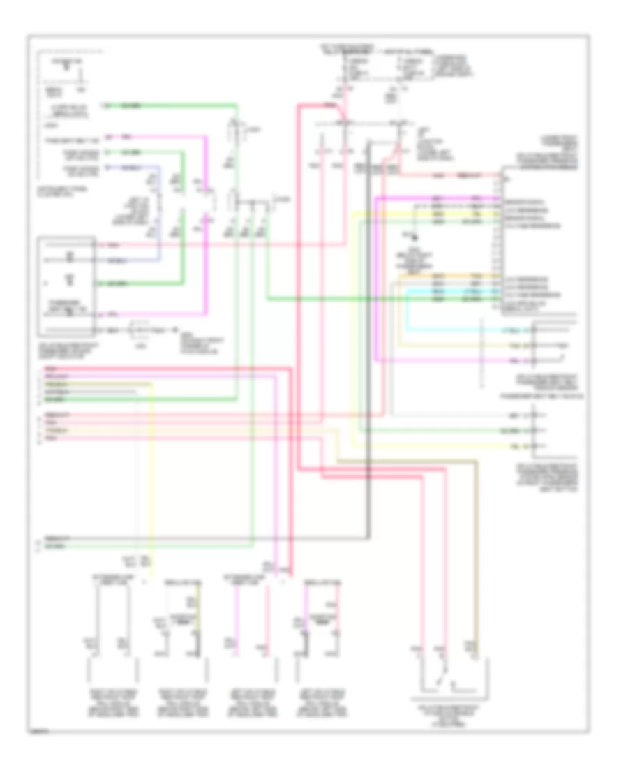 Supplemental Restraints Wiring Diagram 2 of 2 for Chevrolet Silverado HD 2007 2500