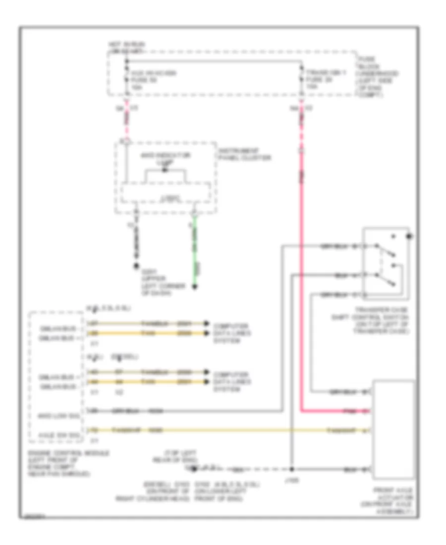 4 3L VIN X Transfer Case Wiring Diagram 2 Speed Manual for Chevrolet Silverado HD 2007 2500