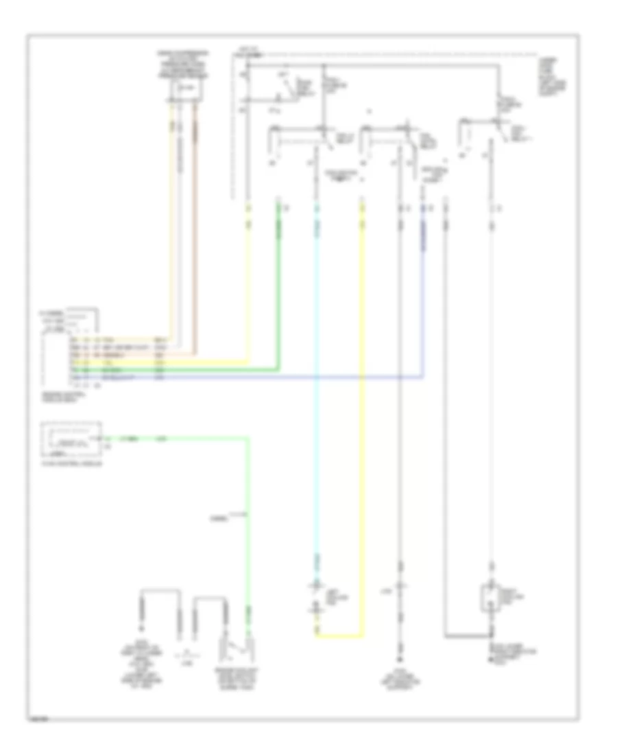 Cooling Fan Wiring Diagram for Chevrolet Silverado HD 2007 2500