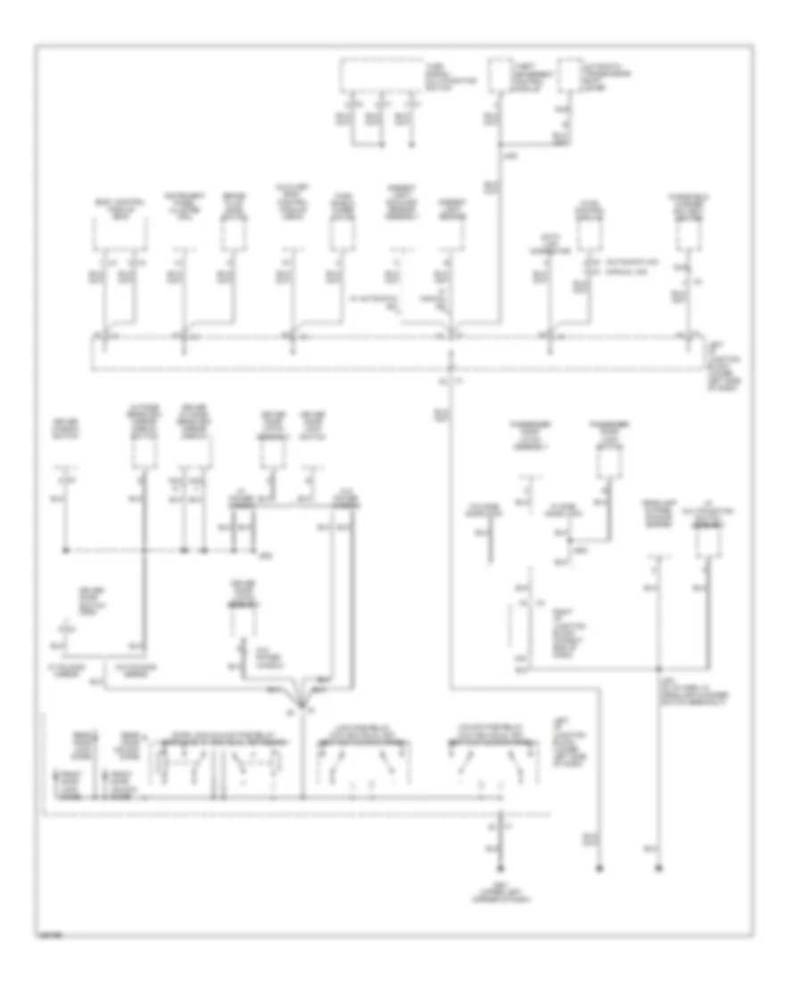 Ground Distribution Wiring Diagram 4 of 6 for Chevrolet Silverado HD 2007 2500