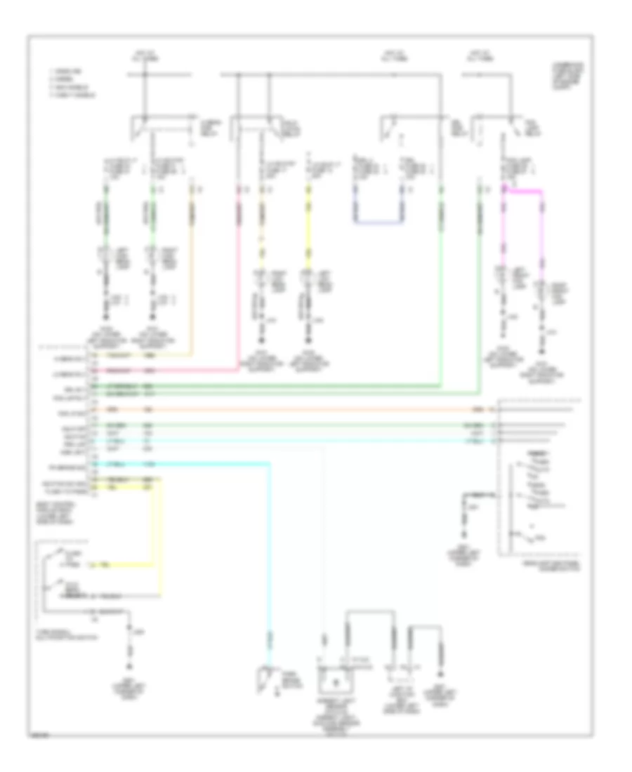 Headlights Wiring Diagram for Chevrolet Silverado HD 2007 2500