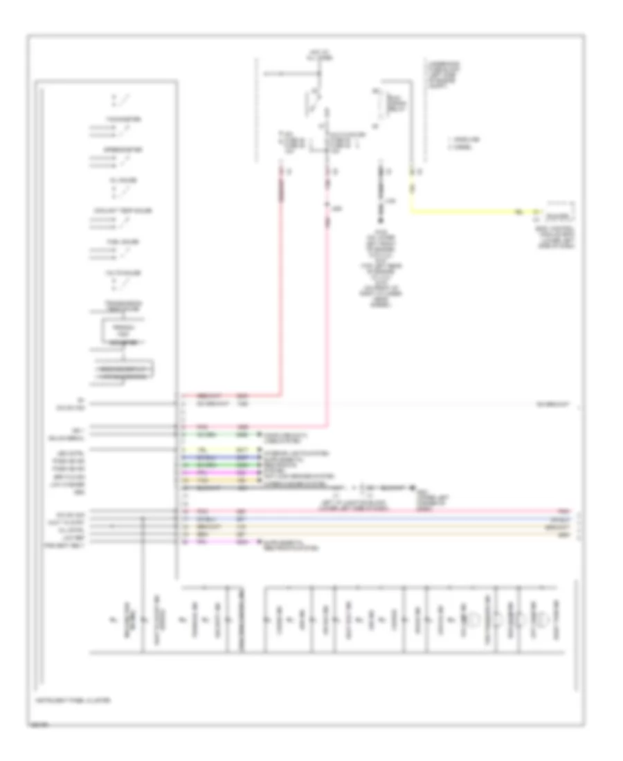 Instrument Cluster Wiring Diagram 1 of 2 for Chevrolet Silverado HD 2007 2500