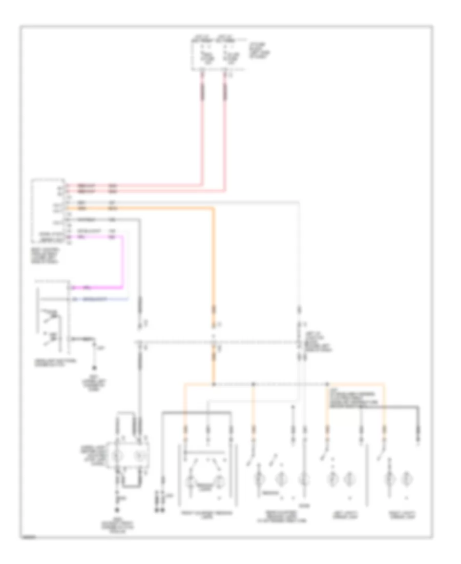 Courtesy Lamps Wiring Diagram for Chevrolet Silverado HD 2007 2500