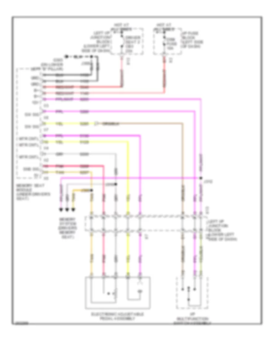 Adjustable Pedal Wiring Diagram for Chevrolet Silverado HD 2007 2500