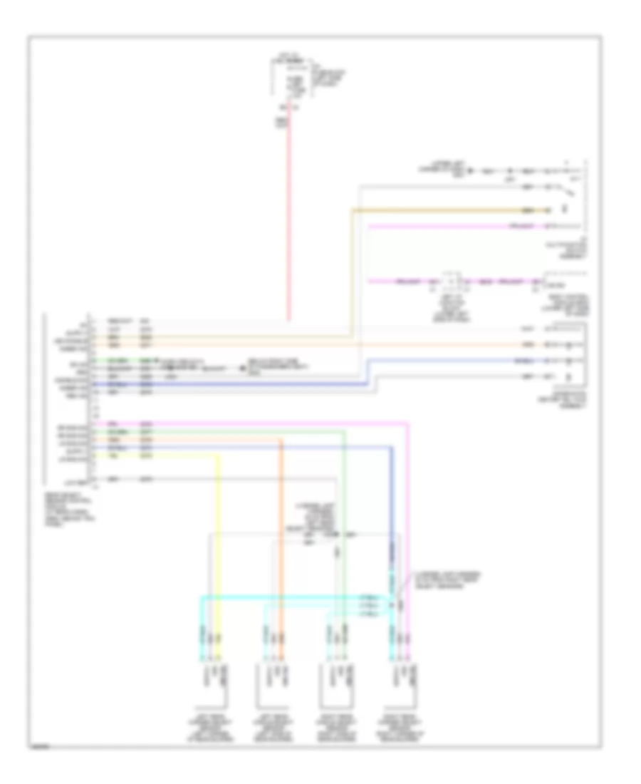 Parking Assistant Wiring Diagram for Chevrolet Silverado HD 2007 2500