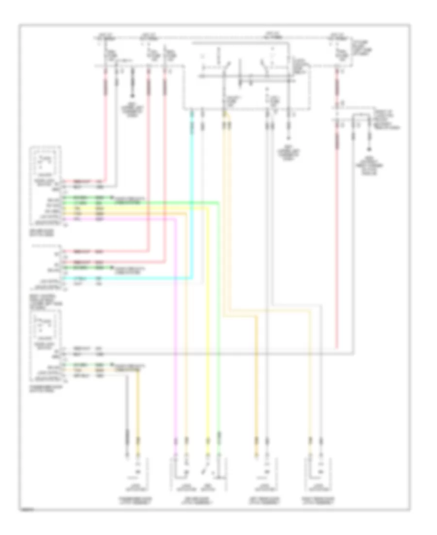 Power Door Locks Wiring Diagram Premium Package for Chevrolet Silverado HD 2007 2500