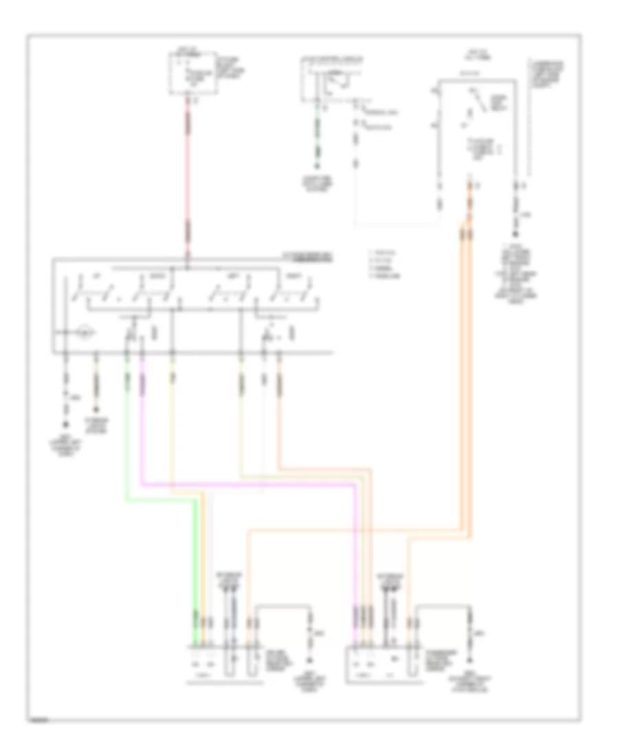 Power Mirrors Wiring Diagram Manual Folding Mirror for Chevrolet Silverado HD 2007 2500