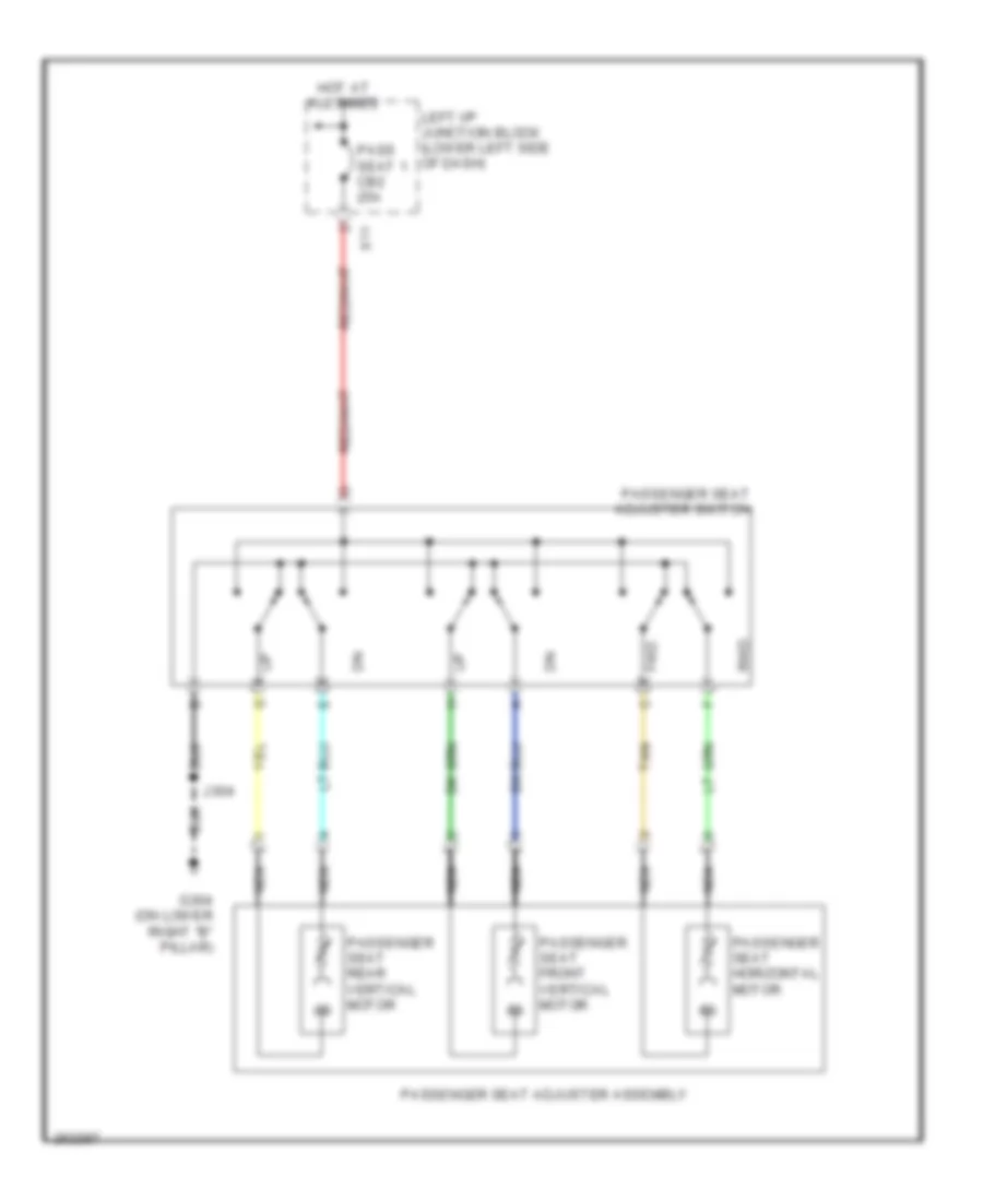 Passenger Power Seat Wiring Diagram 6 Way Power Seat for Chevrolet Silverado HD 2007 2500