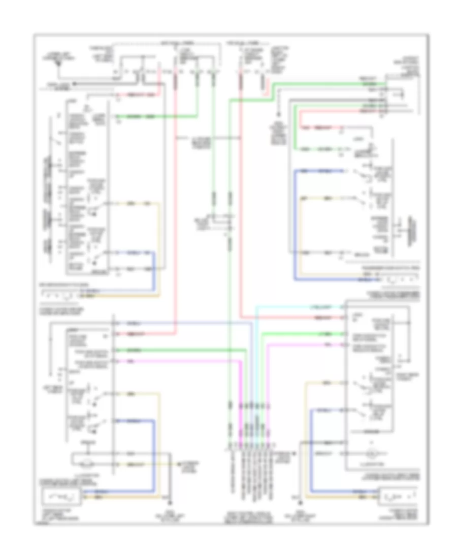 Power Windows Wiring Diagram with AN3 DL3 Option for Chevrolet Silverado HD 2007 2500