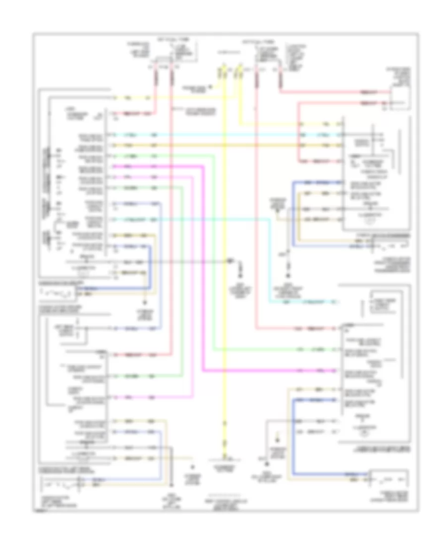 Power Windows Wiring Diagram without AN3 DL3 Option for Chevrolet Silverado HD 2007 2500