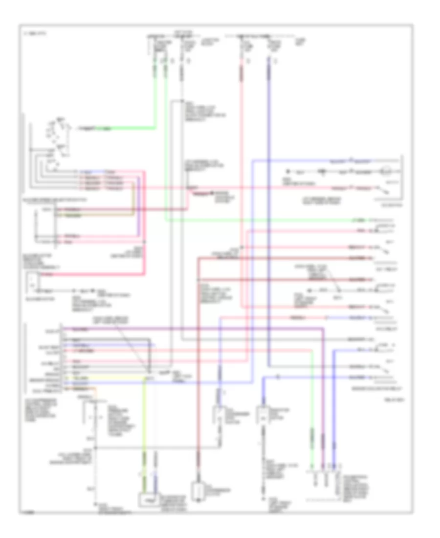 Manual AC Wiring Diagram for Chevrolet Metro 1999