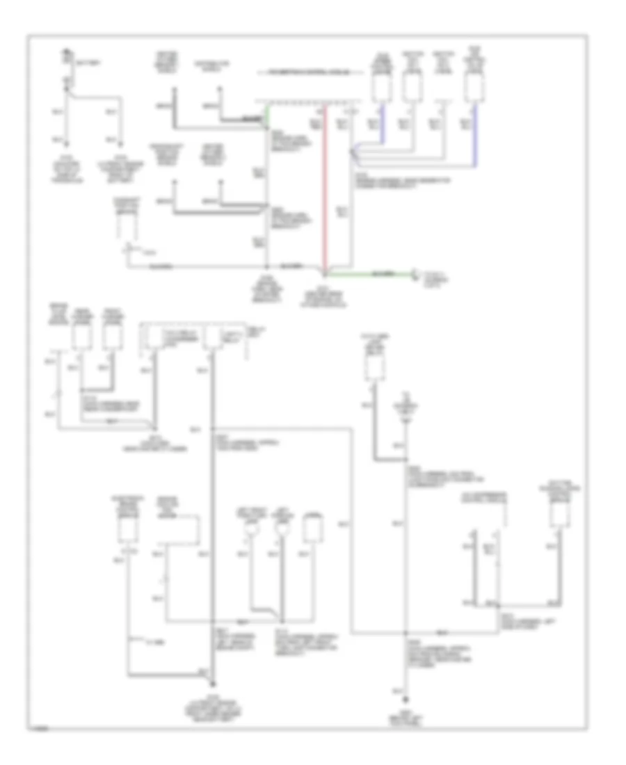 Ground Distribution Wiring Diagram 1 of 3 for Chevrolet Metro 1999