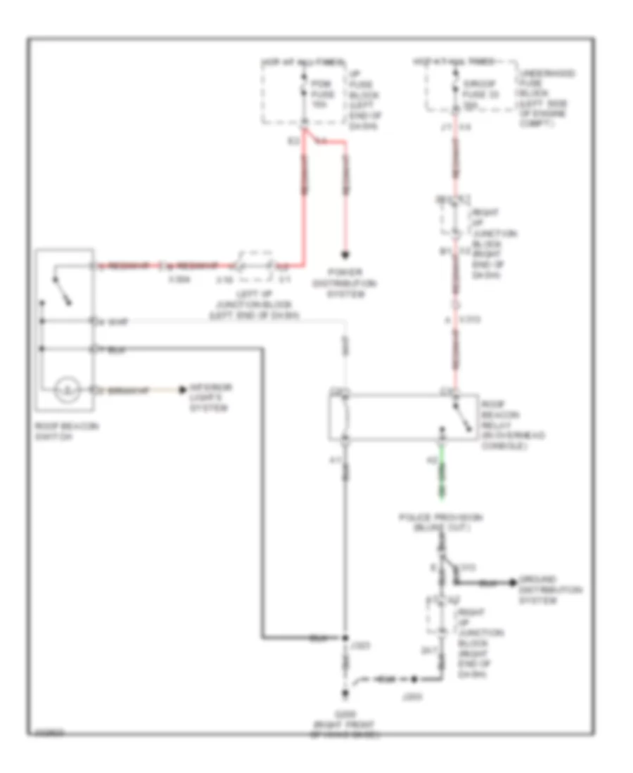 Beacon Lamp Wiring Diagram for Chevrolet Tahoe Hybrid 2011