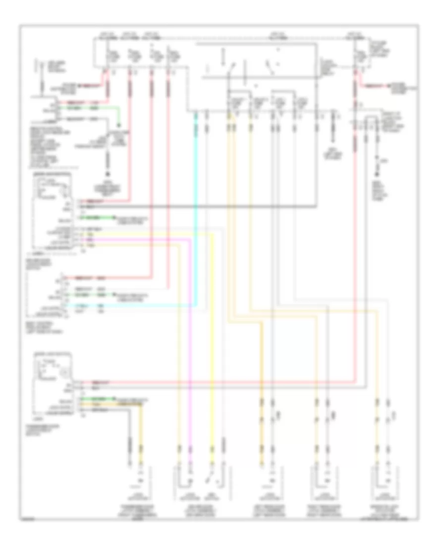 Power Door Locks Wiring Diagram for Chevrolet Tahoe Hybrid 2011